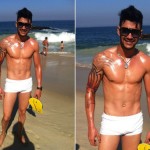 Gusttavo Lima mostra barriga, veja as fotos