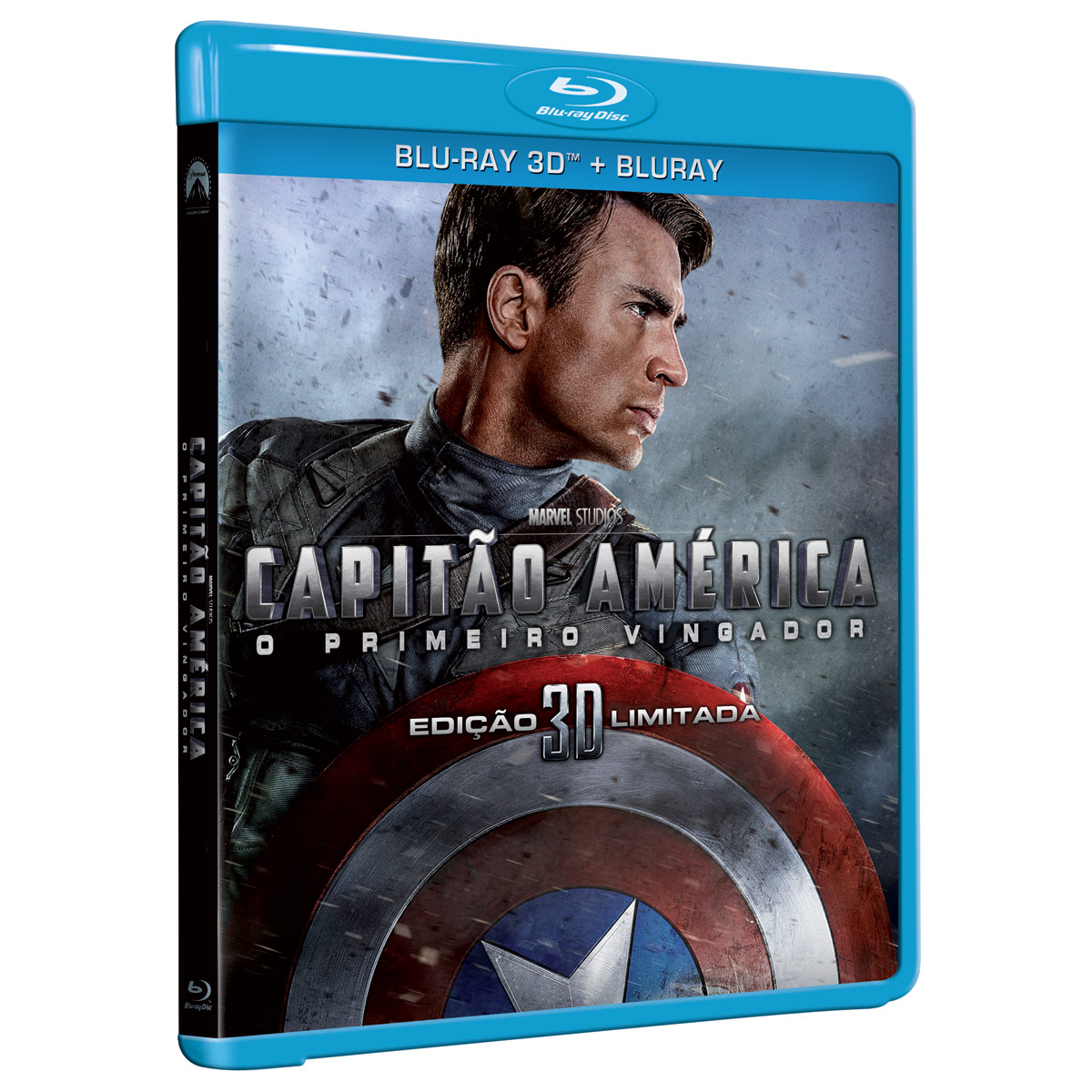 Caixa do Blu Ray do Filme Capitão América.